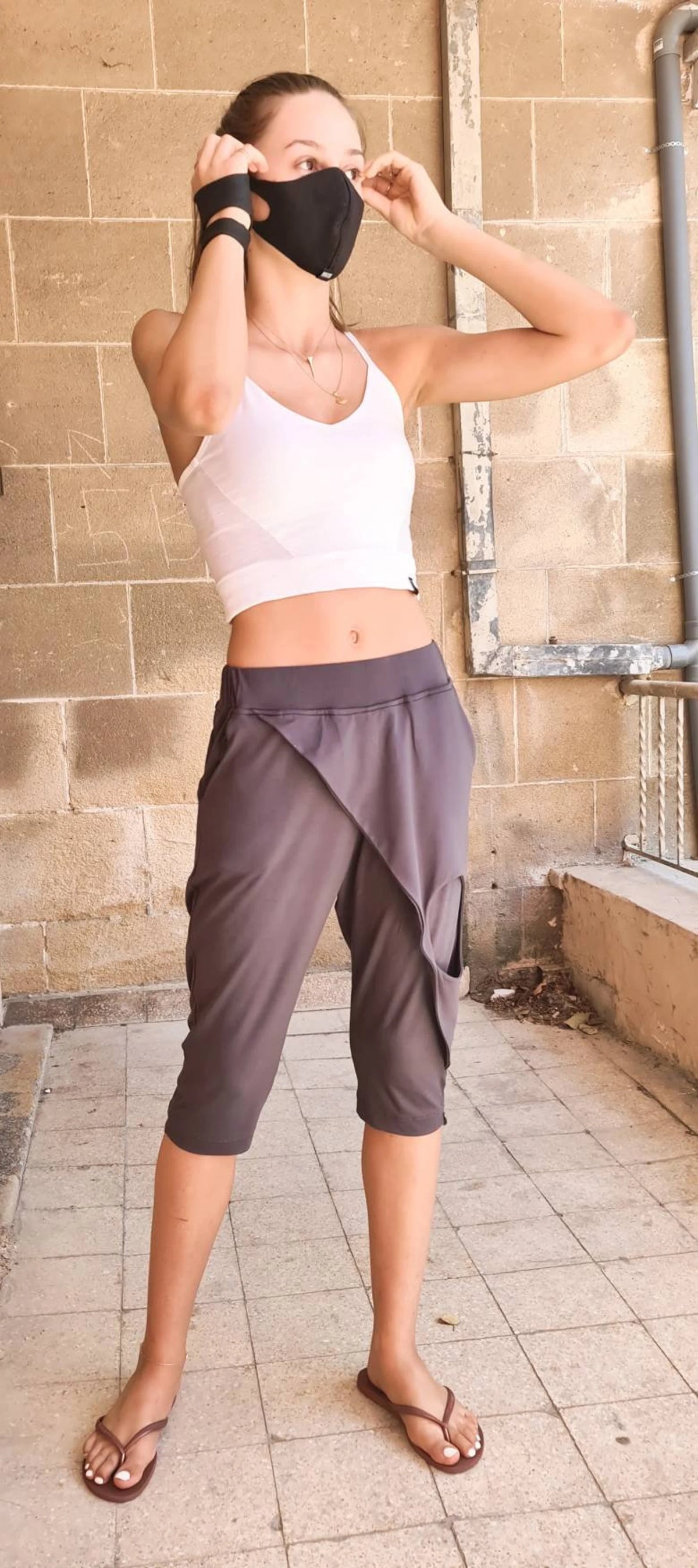 Capri Pants With Skirt