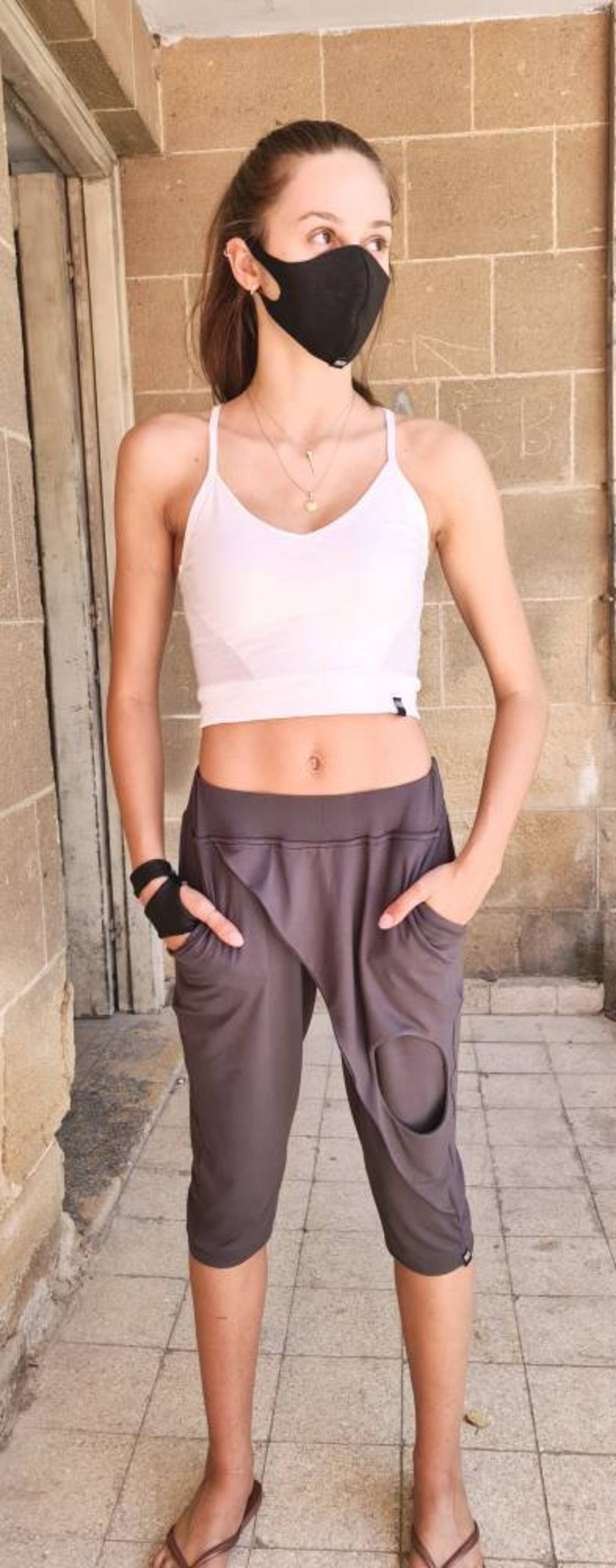 Capri Pants With Skirt