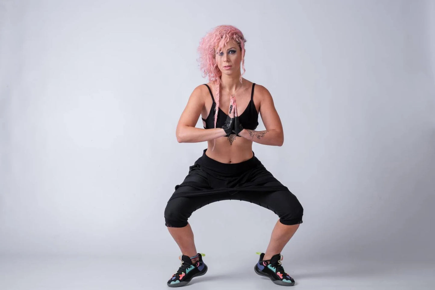 Cyberpunk Capri Pants With Drop Crutch