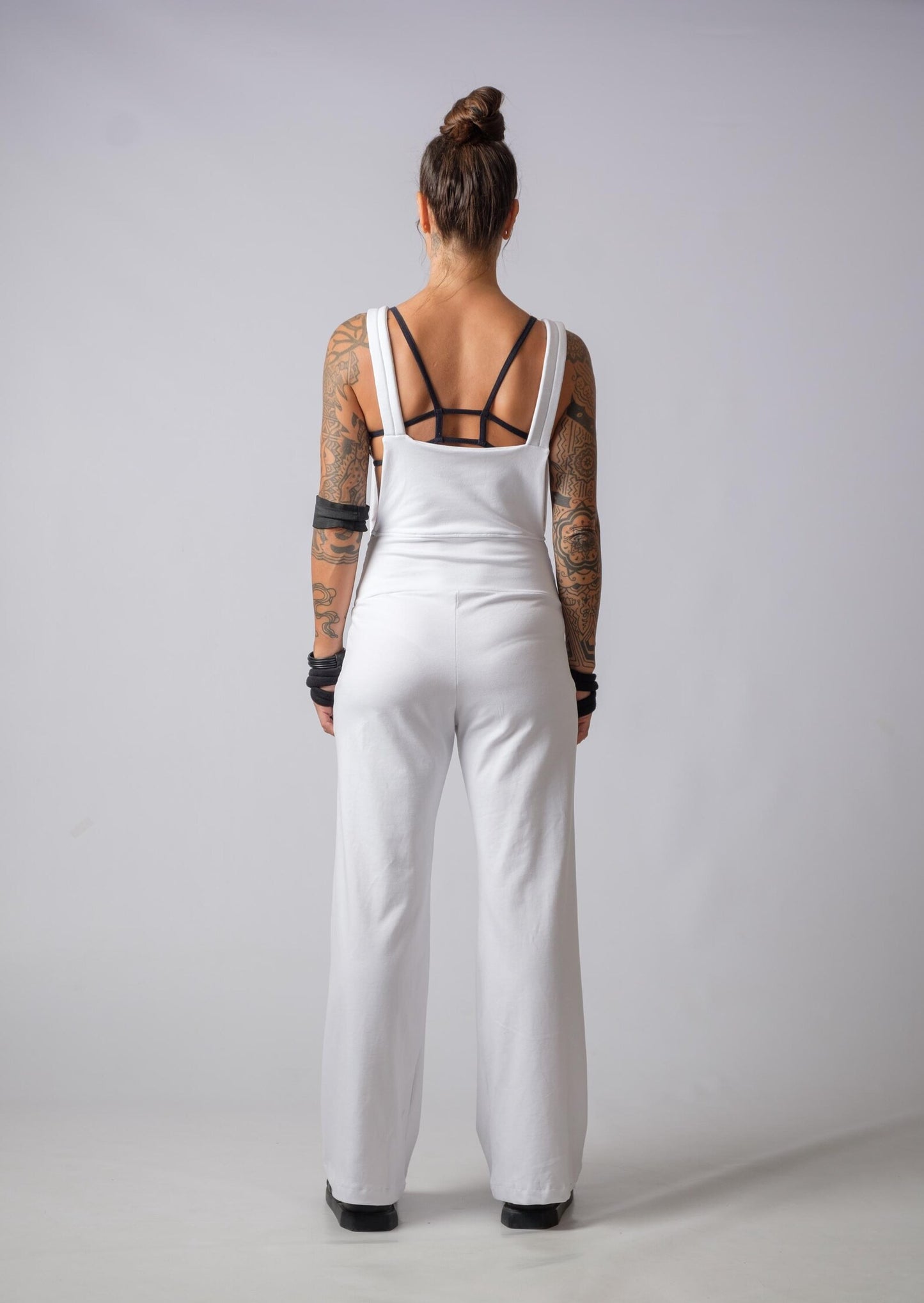 The Freya Women's Backless Stretchy Bralette & Athletic Jersey Crop Top