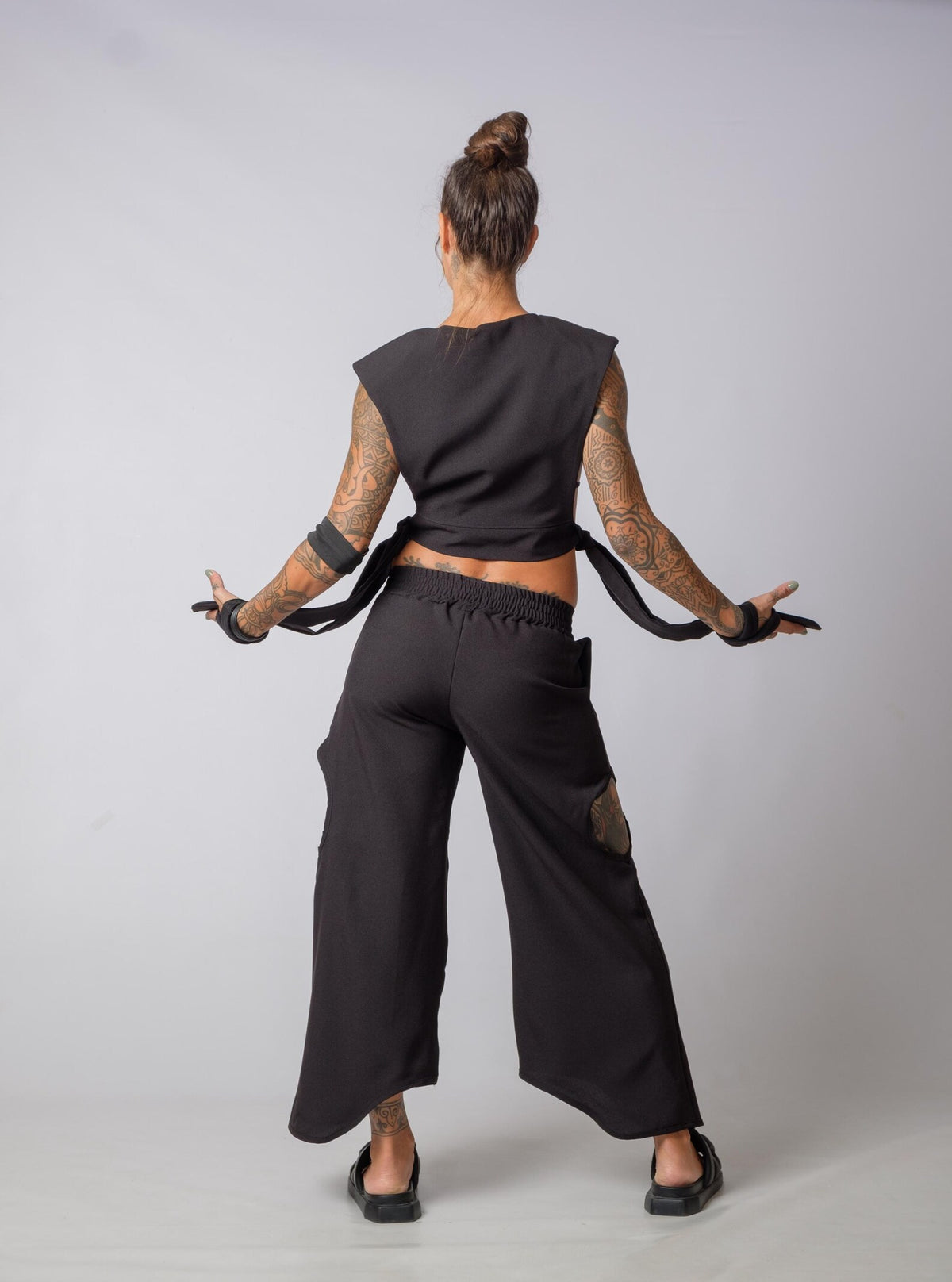 The Freya Futuristic Shoulder Pad Top