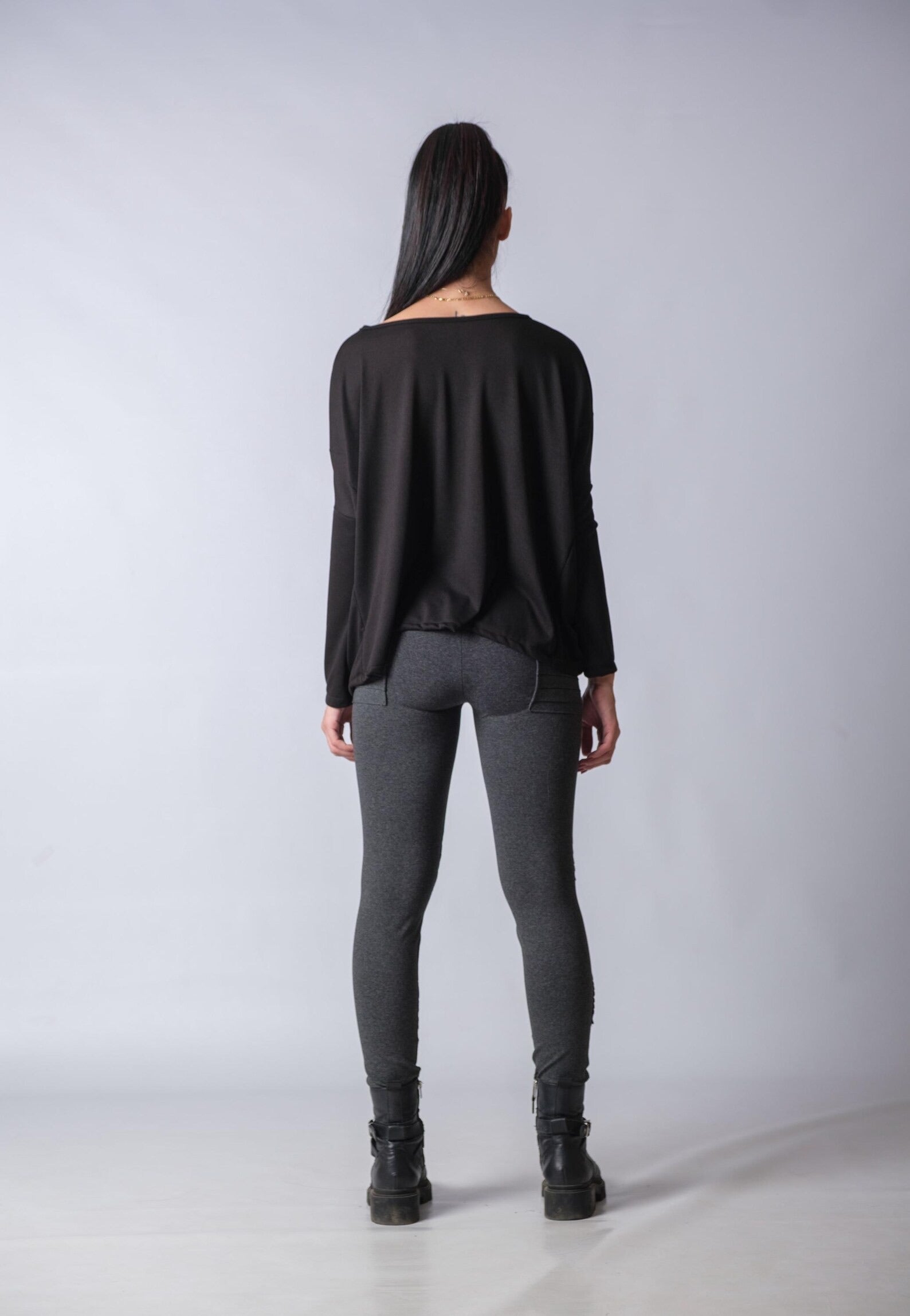Flowy Oversized Off The Shoulder Top