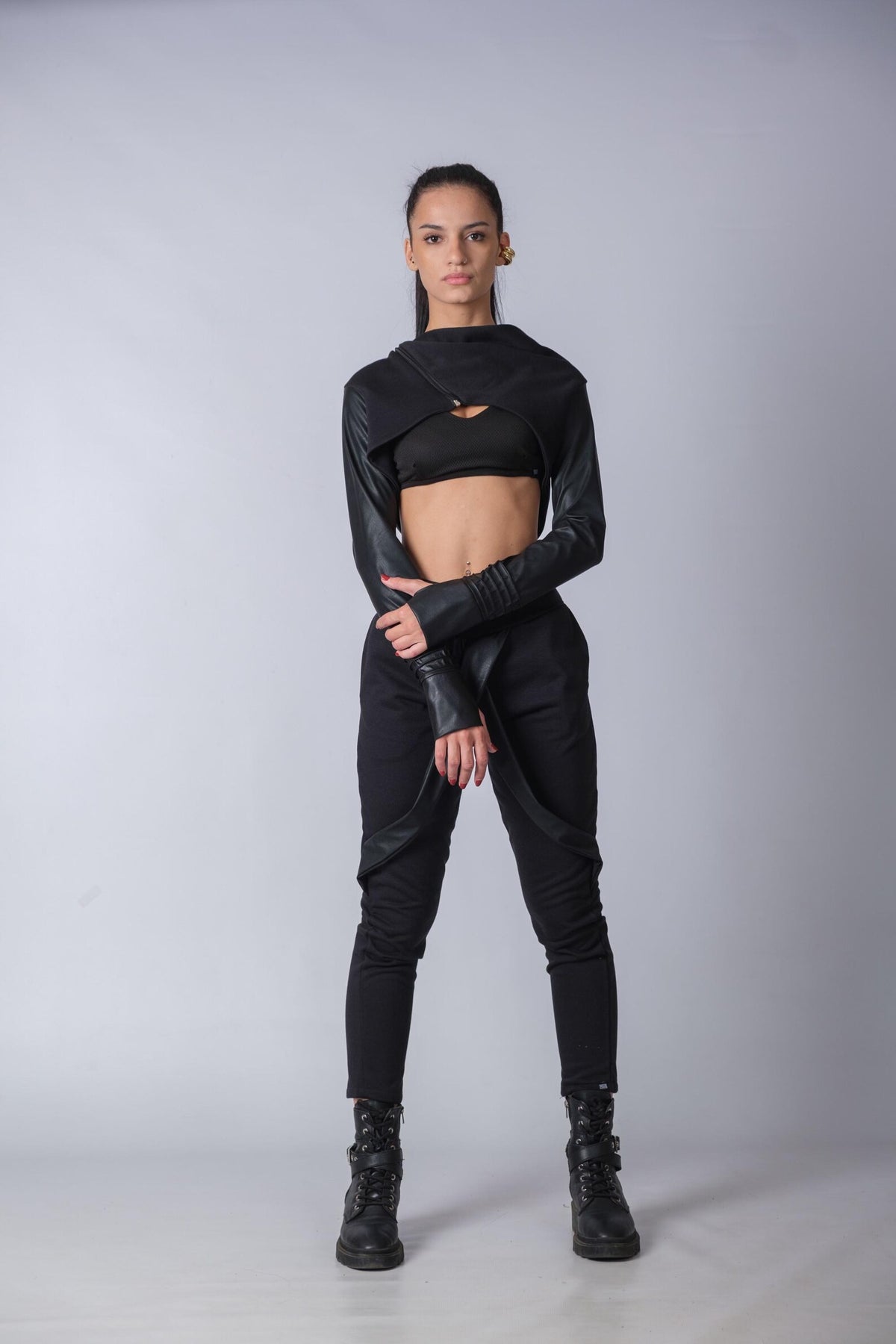 Black Vegan Leather Jacket