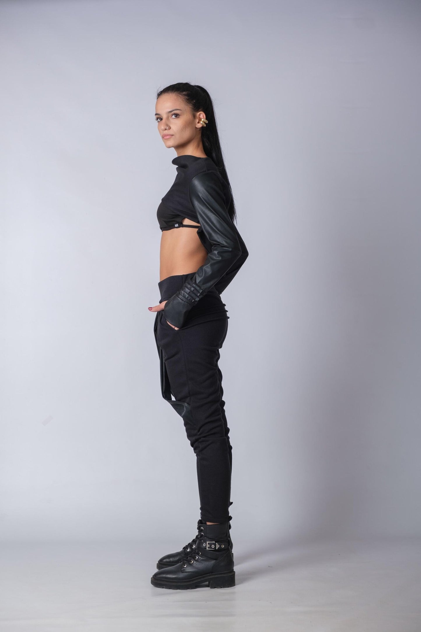 Black Vegan Leather Jacket