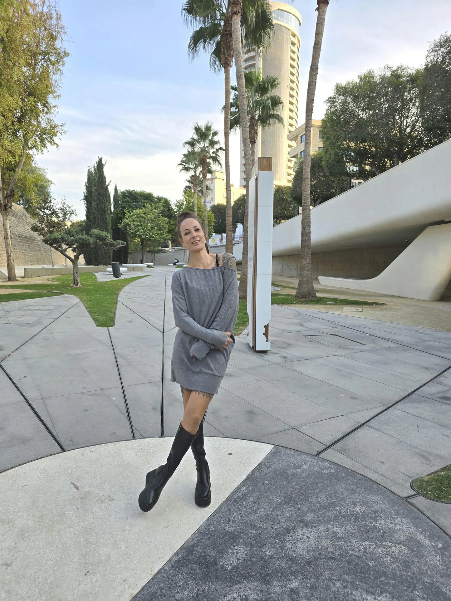 Women's Oversized Off The Shoulder Cotton Polyester Dress