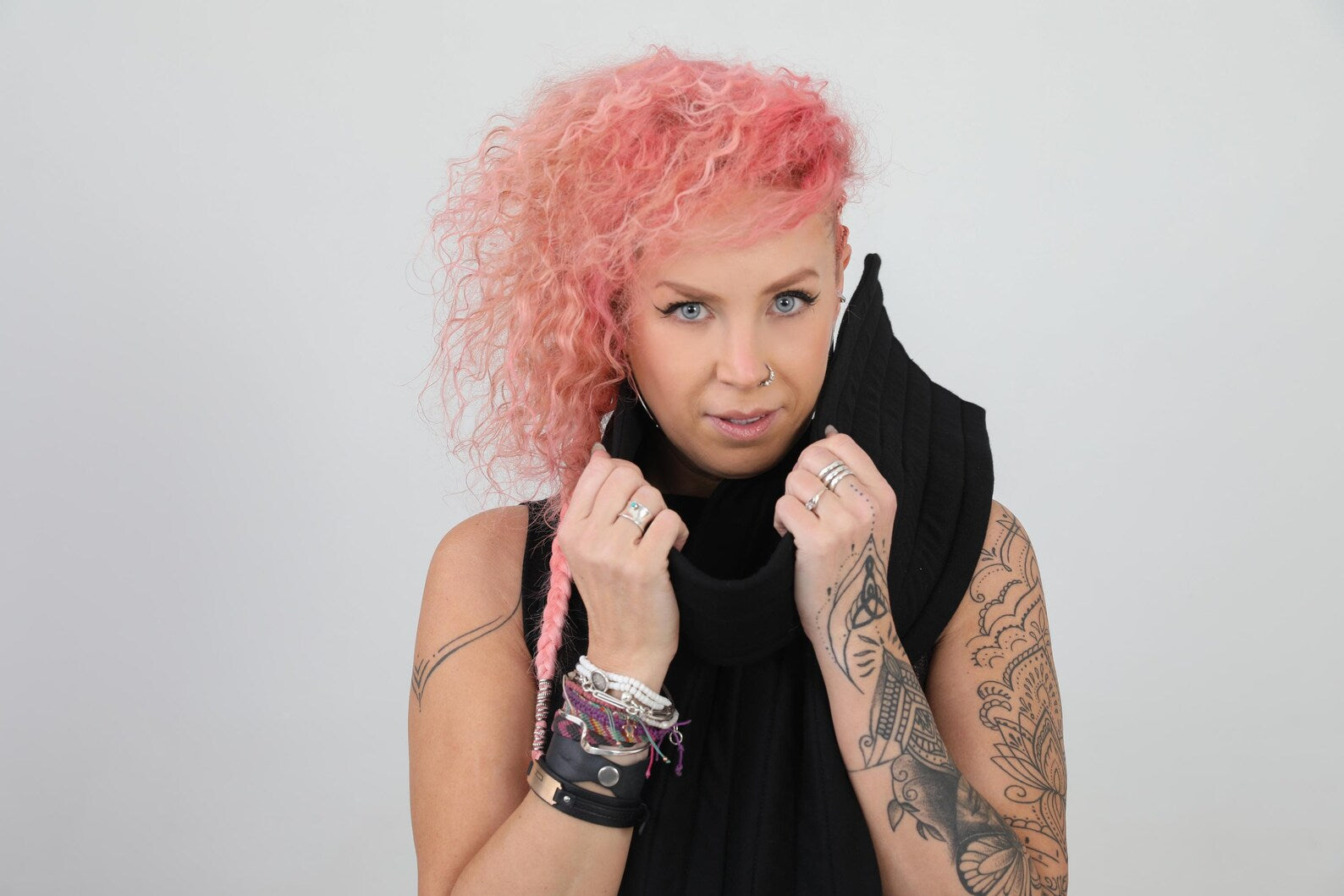 Long Puffer Scarf