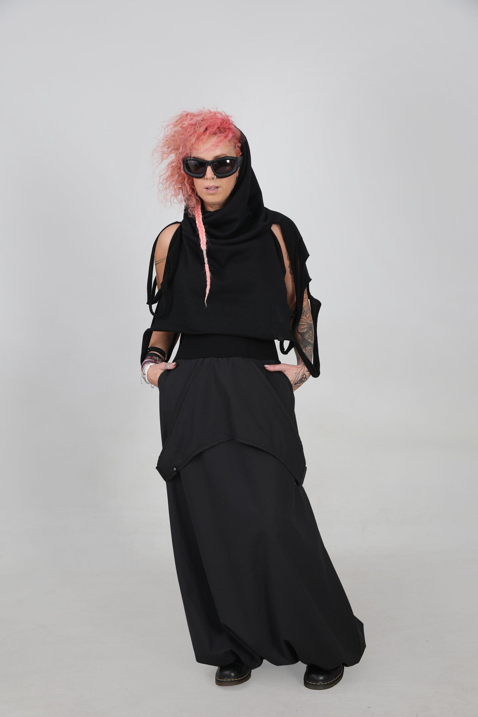 Extravagant Black Maxi Skirt