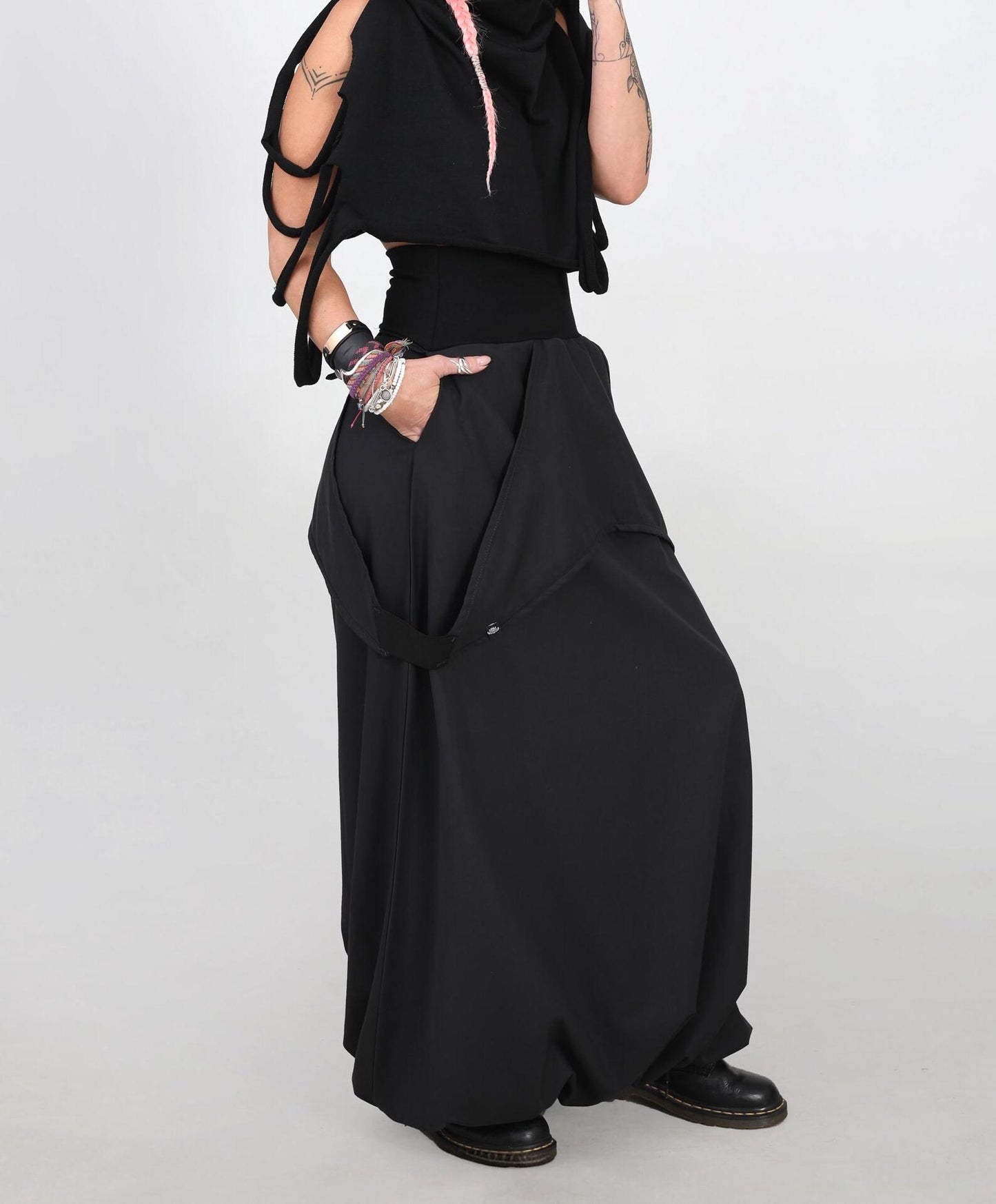 Extravagant Black Maxi Skirt