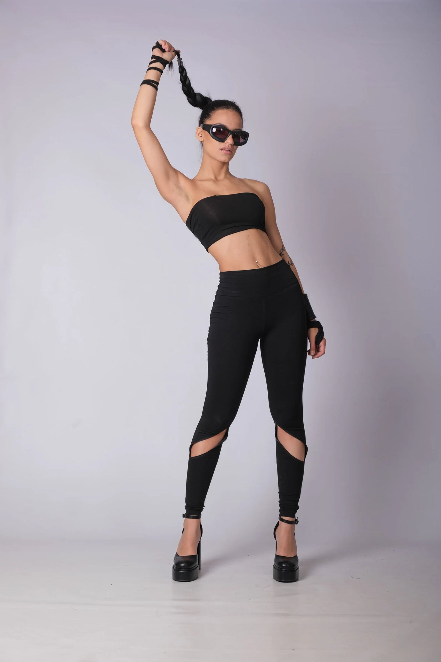 High Waisted Goth Pants