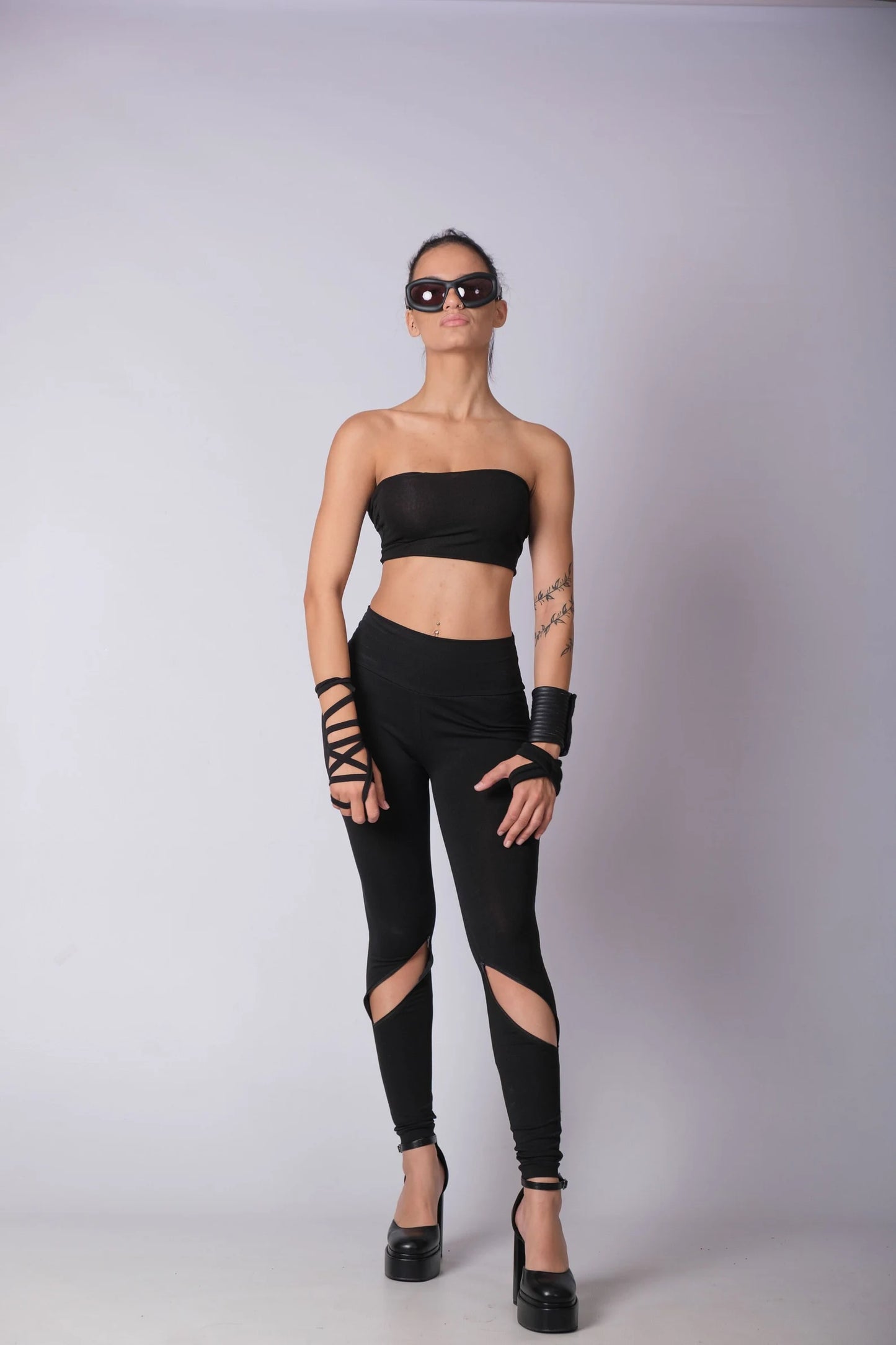 High Waisted Goth Pants