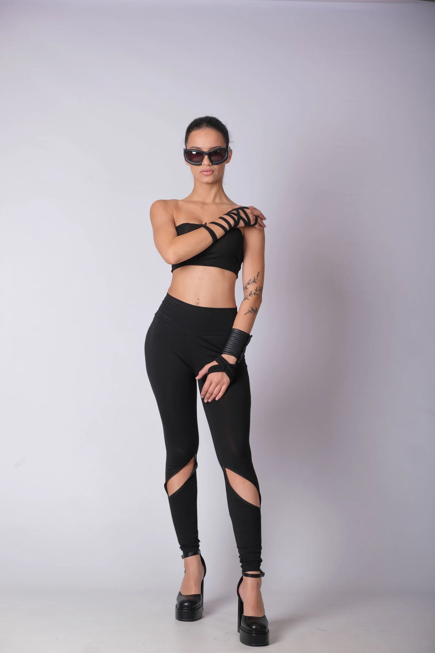 High Waisted Goth Pants