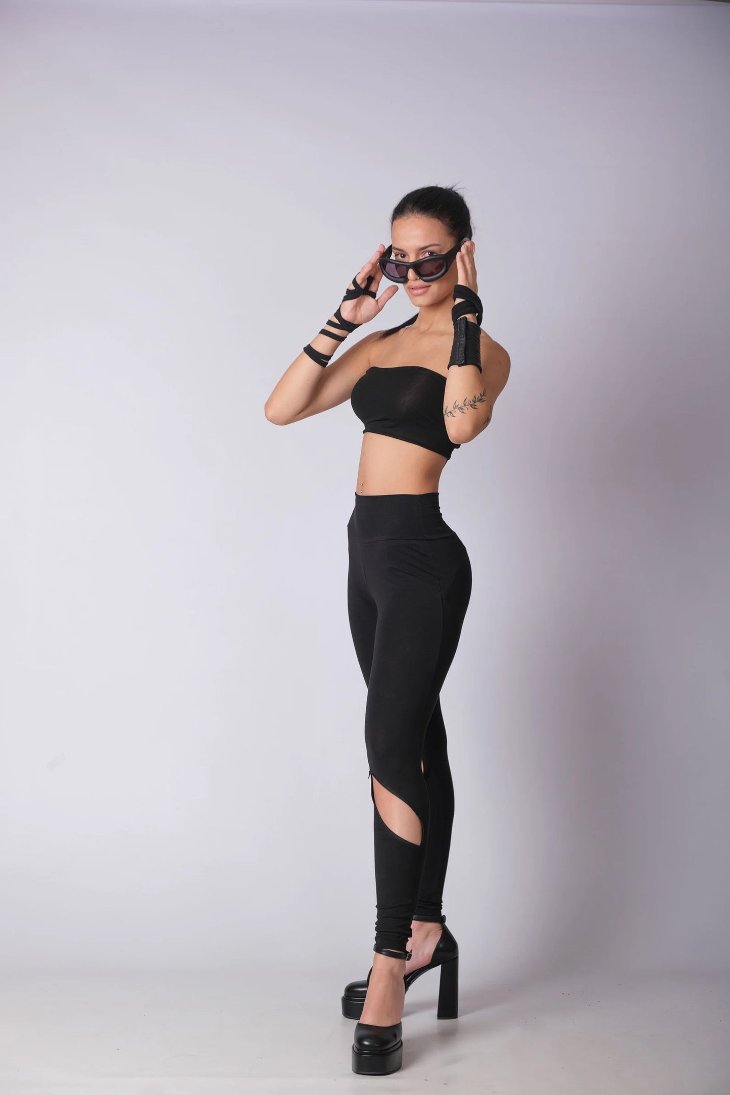 High Waisted Goth Pants