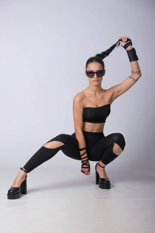 High Waisted Goth Pants