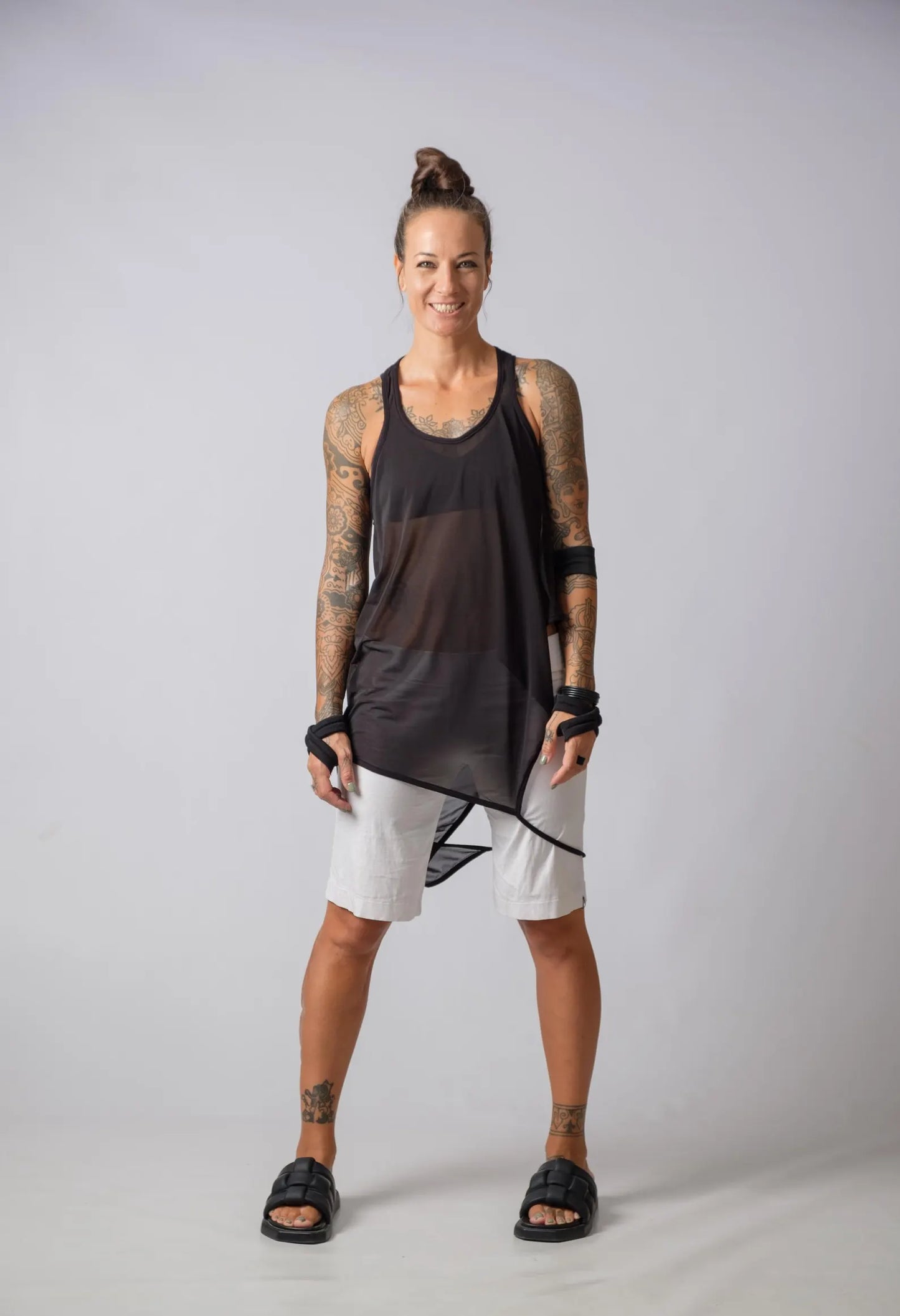 The Freya Sheer Asymmetric Top