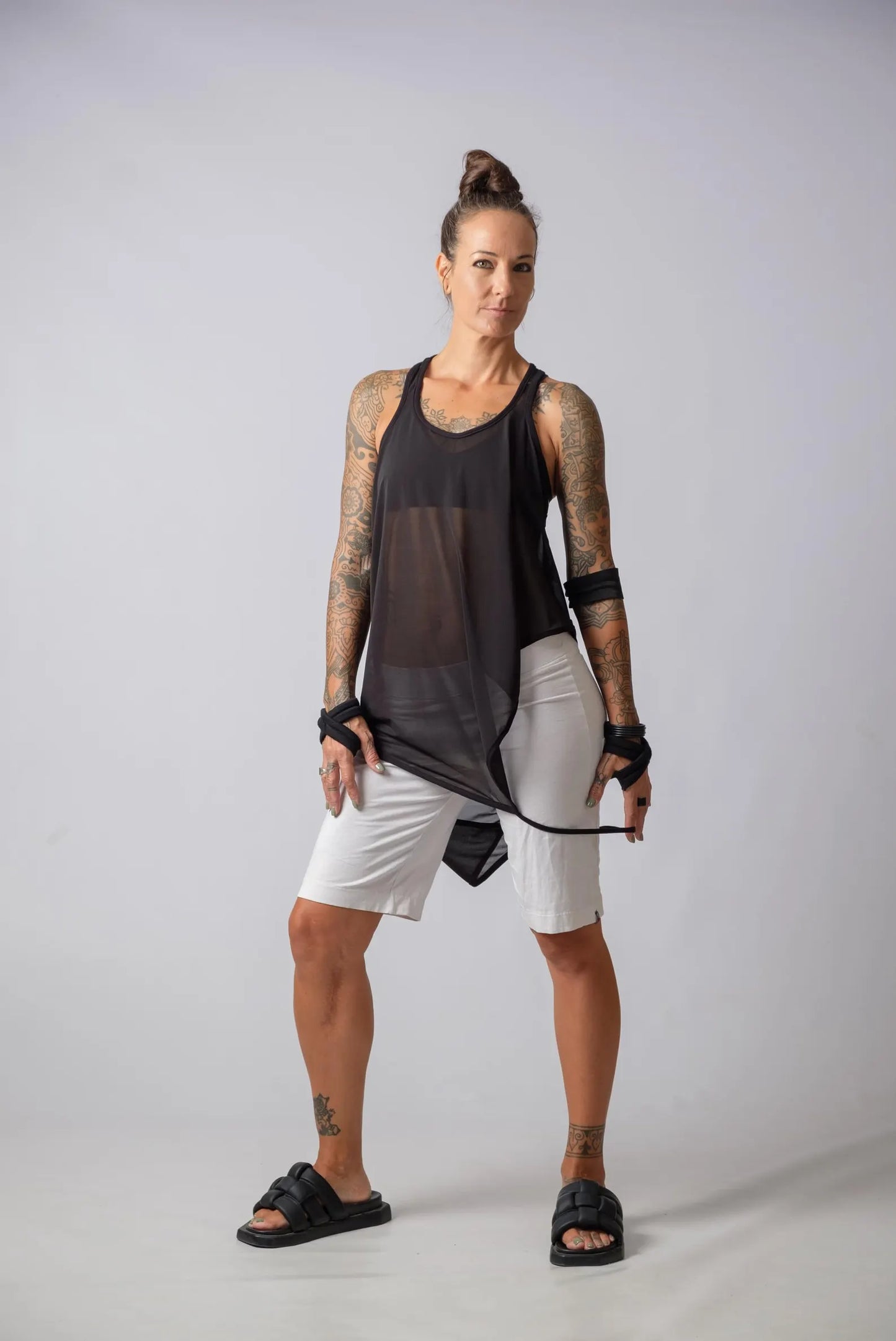 The Freya Sheer Asymmetric Top