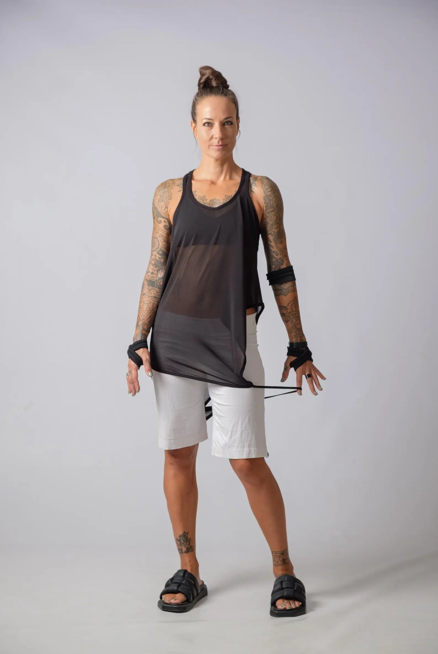 The Freya Sheer Asymmetric Top