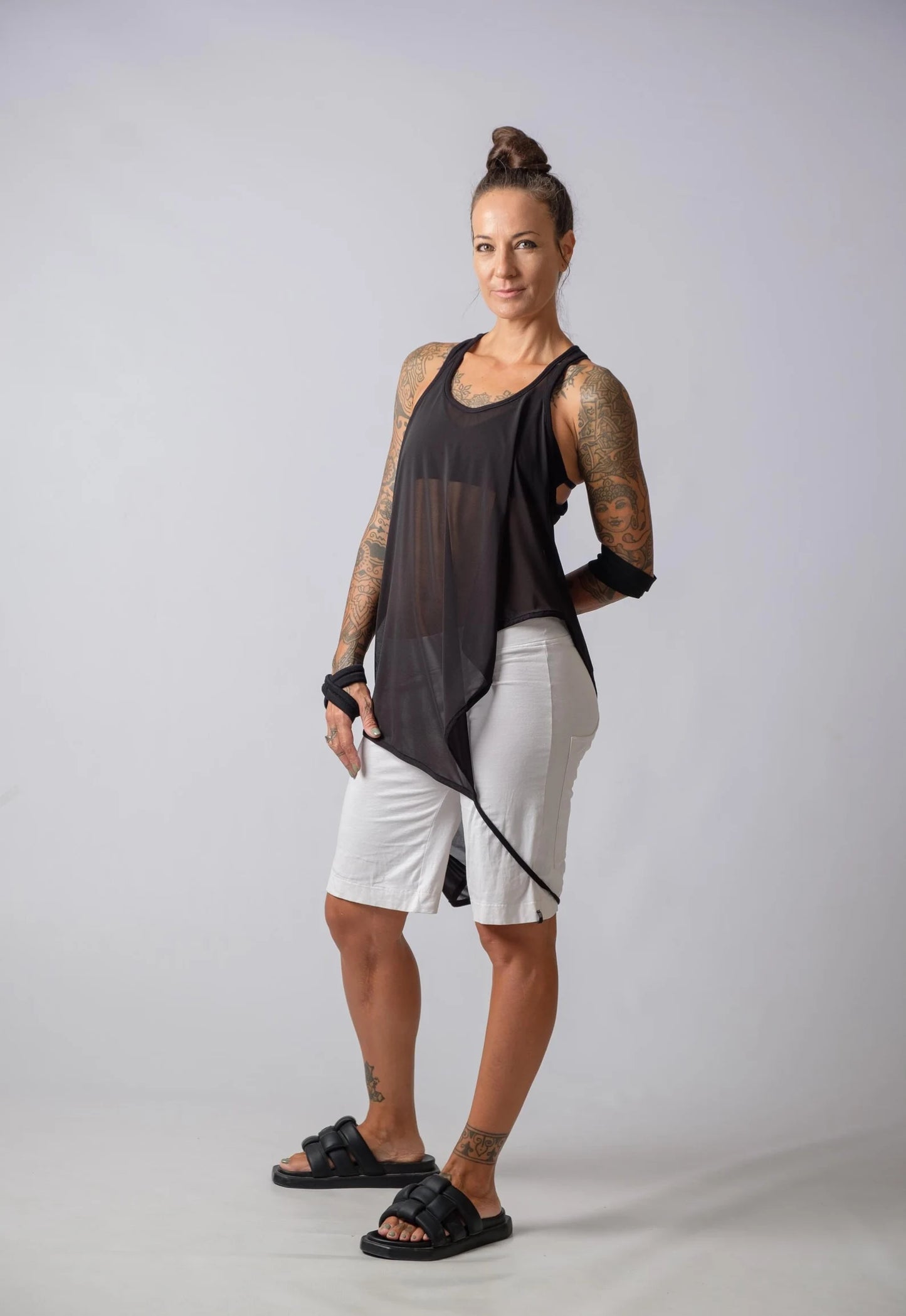 The Freya Sheer Asymmetric Top