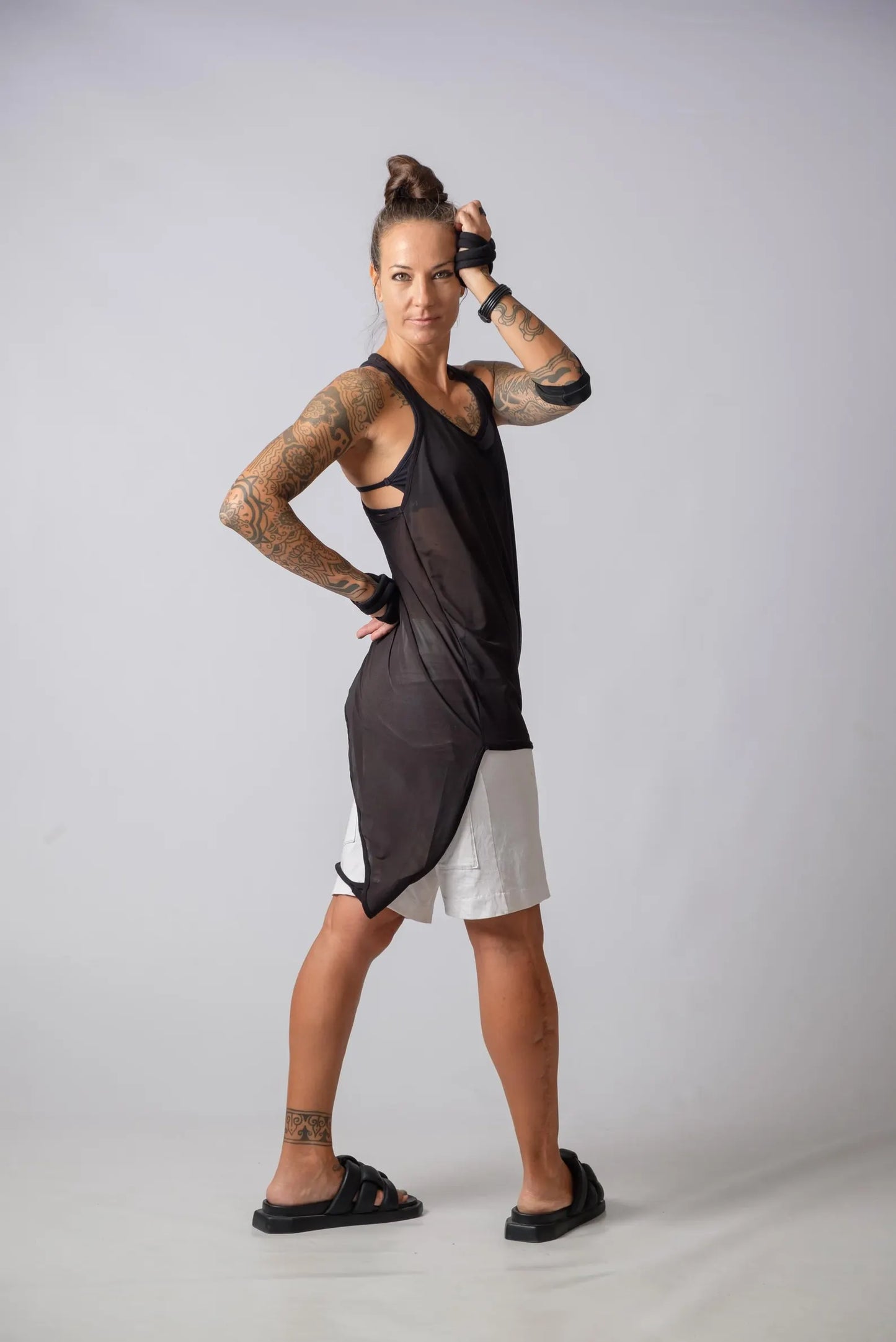 The Freya Sheer Asymmetric Top