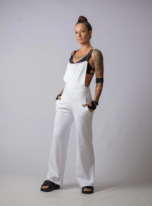 The Freya Cyberpunk Cotton Sleeveless Jumpsuit