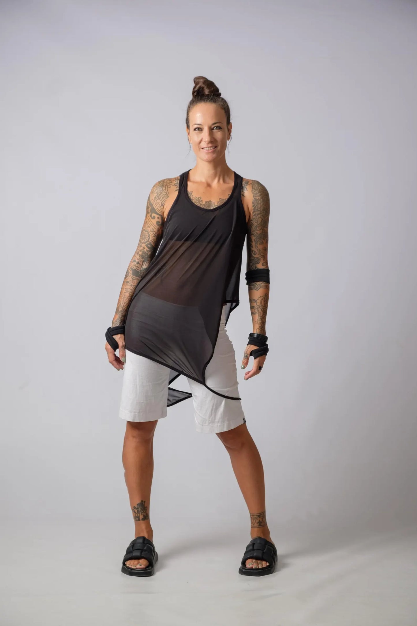 The Freya Sheer Asymmetric Top