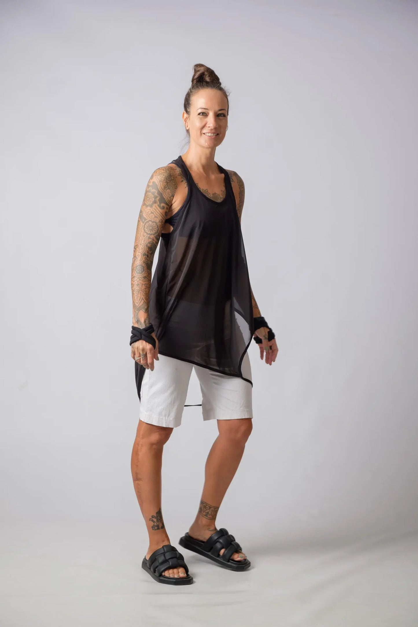 The Freya Sheer Asymmetric Top