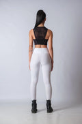 Cotton Sleeveless Crop Top with Lace Back
