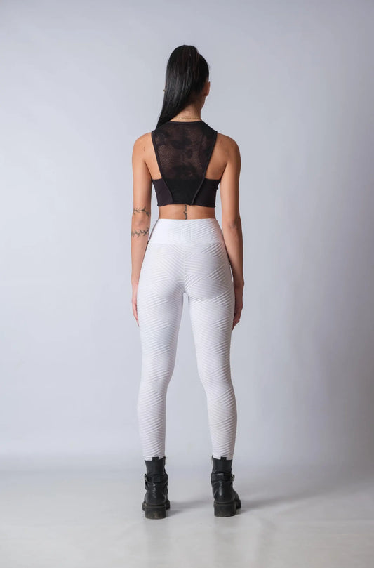 Cotton Sleeveless Crop Top with Lace Back