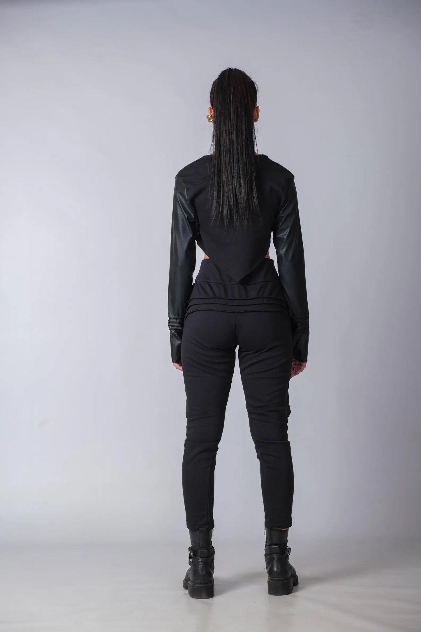 Androgynous Urban Baggy Pants With Skirt