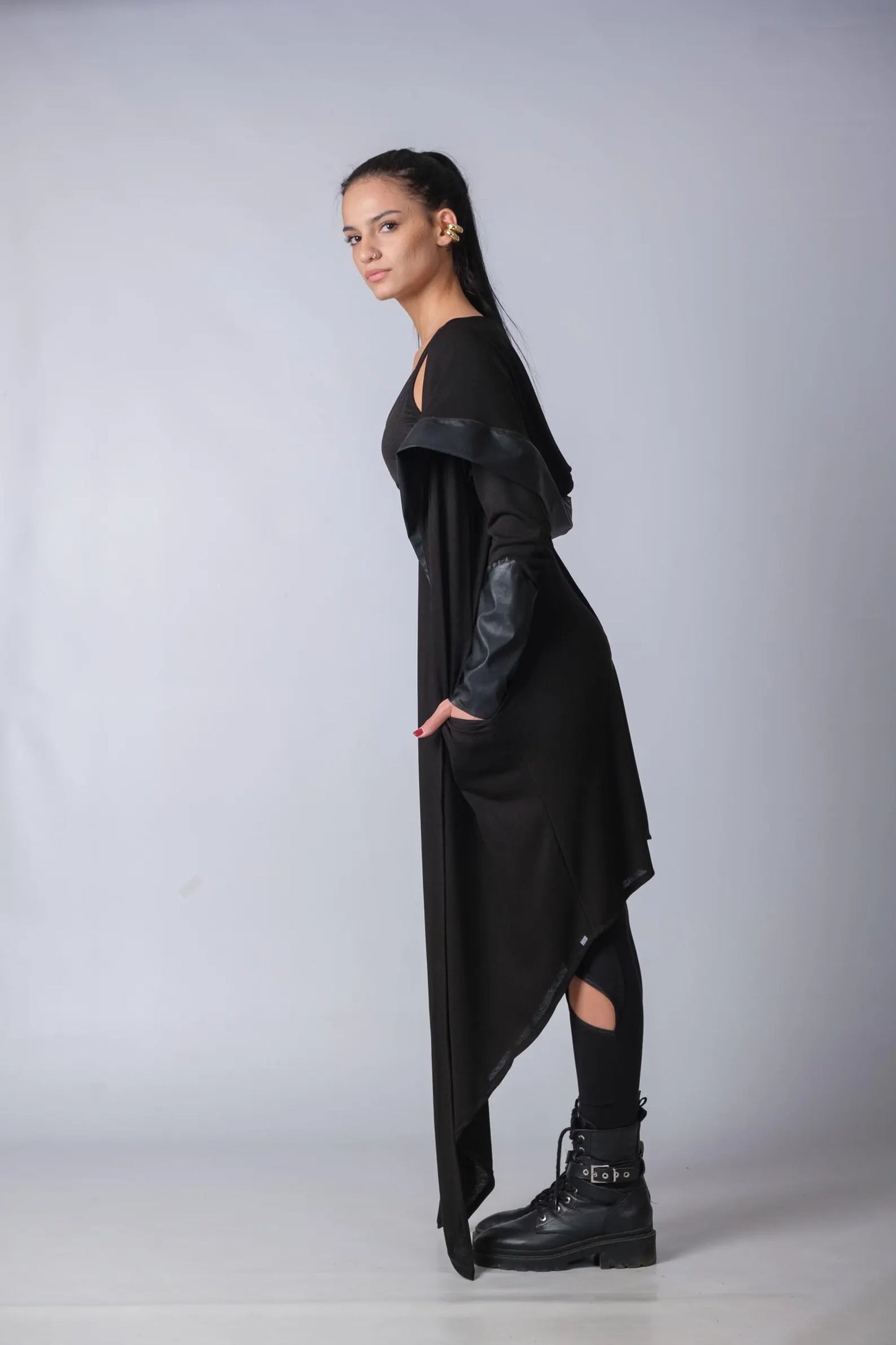 New Long Asymmetrical Cardigan