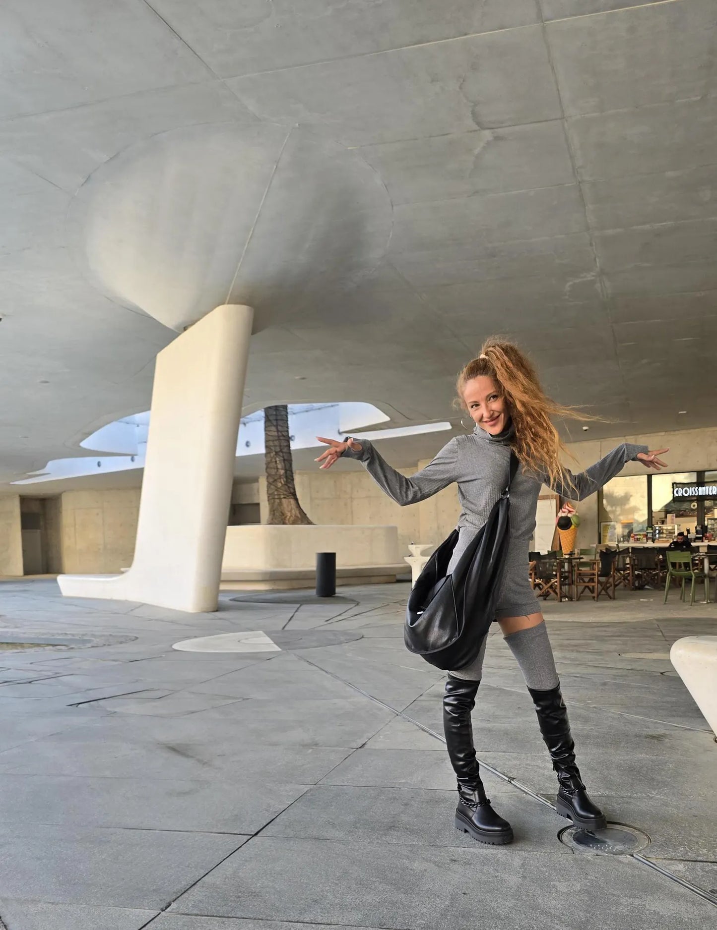 Faux Leather Crossbody Hobo Bag