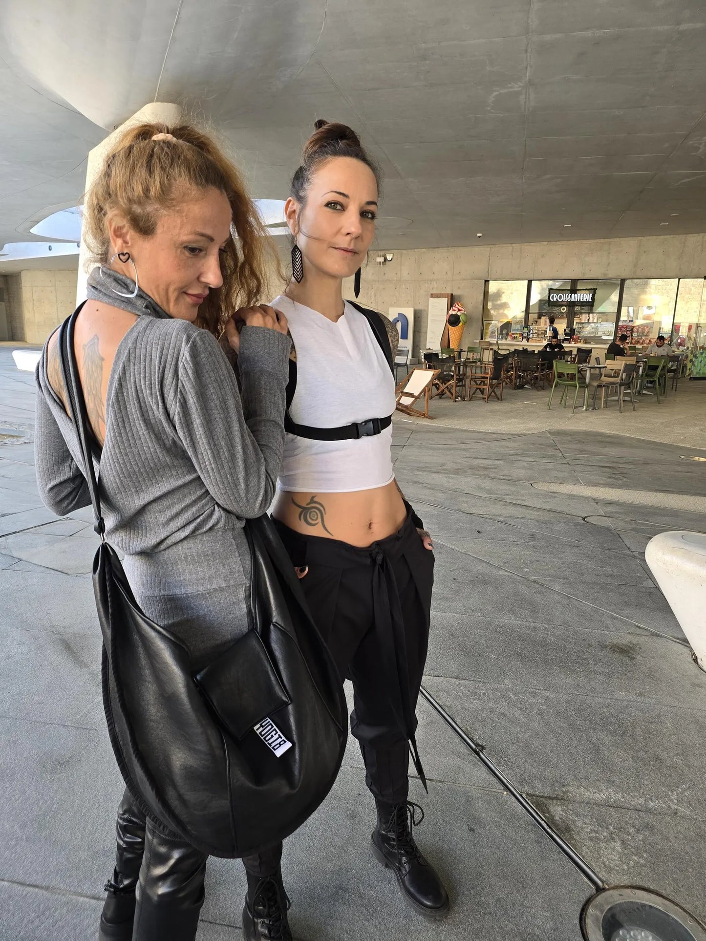 Faux Leather Crossbody Hobo Bag