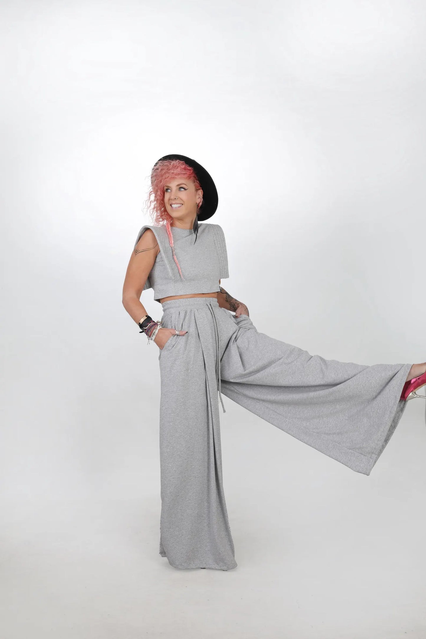 High Waisted Palazzo Pants