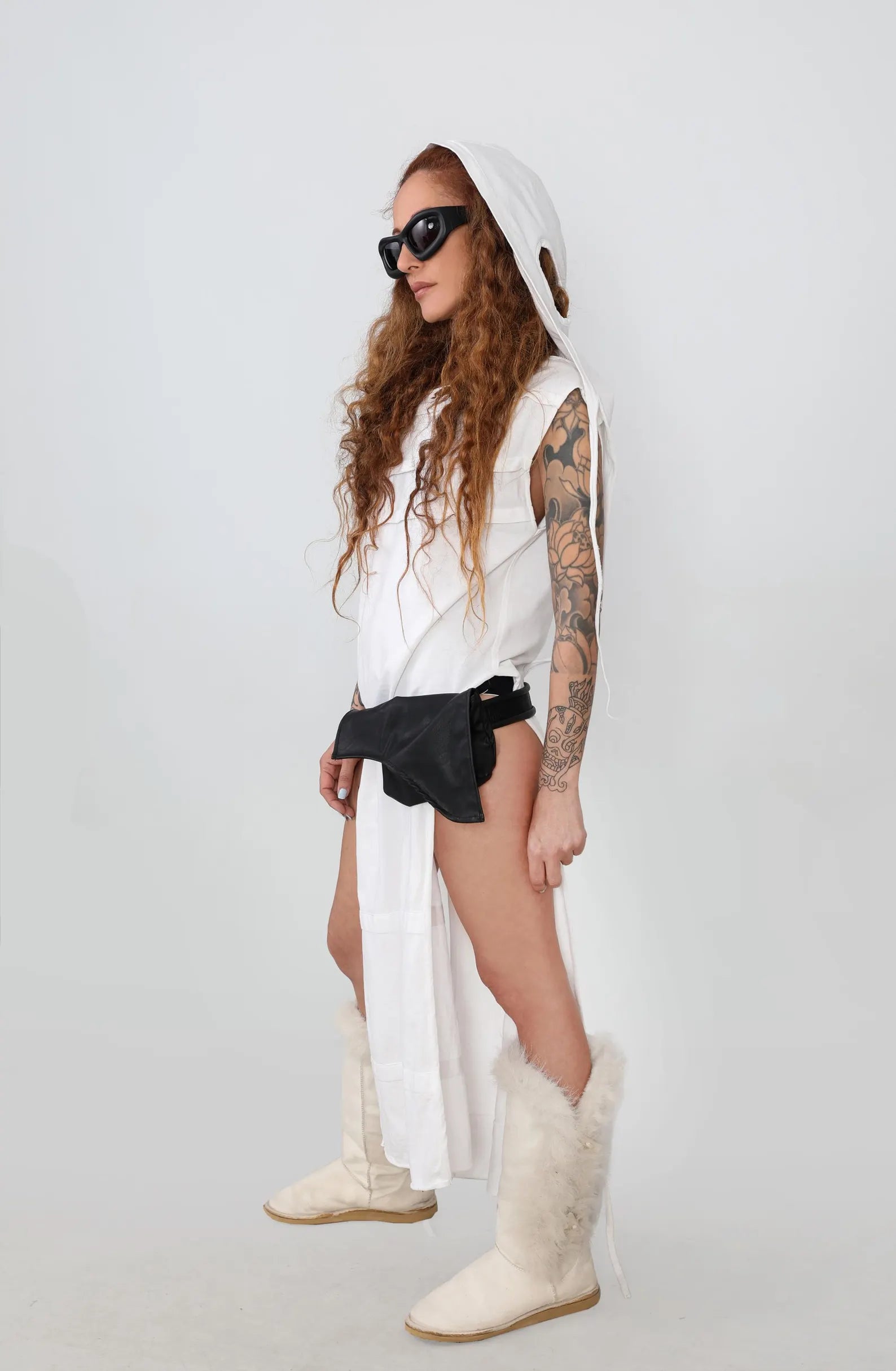 Handmade Burning Man Hooded Kaftan