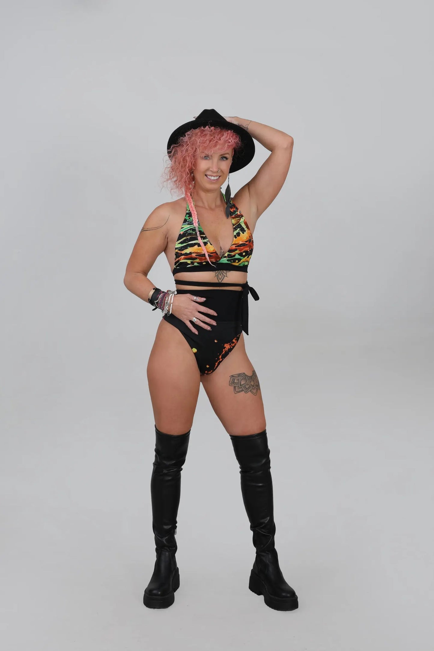 High Waist Bikini with Straps