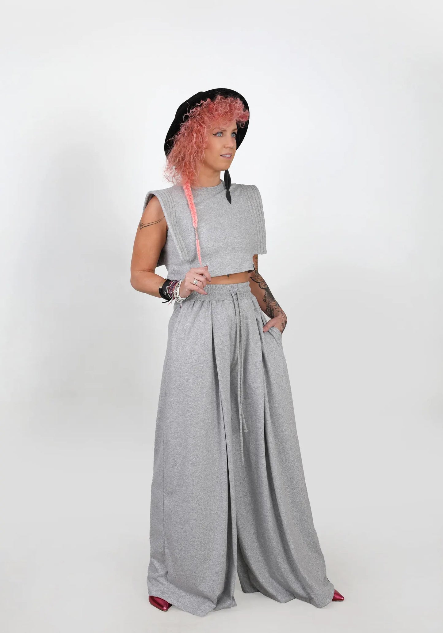 High Waisted Palazzo Pants