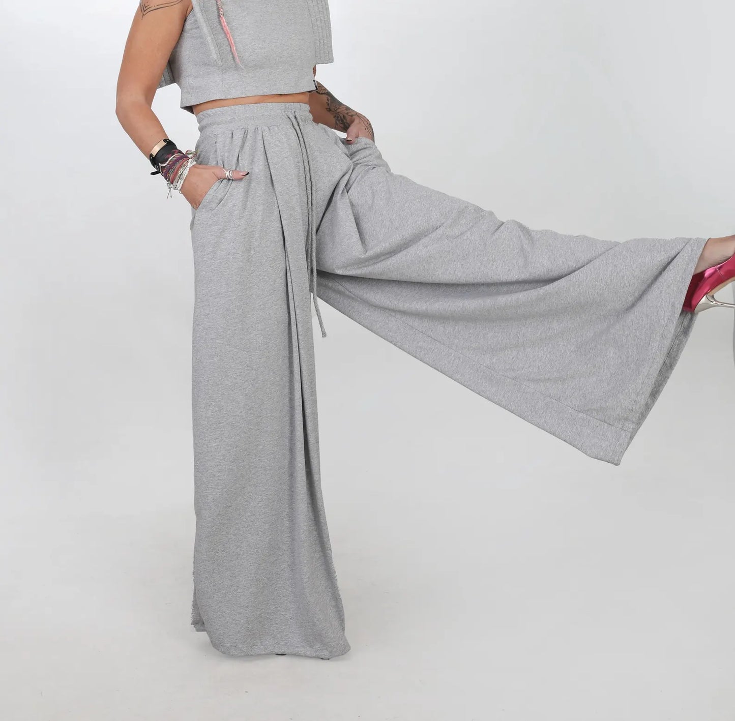 High Waisted Palazzo Pants