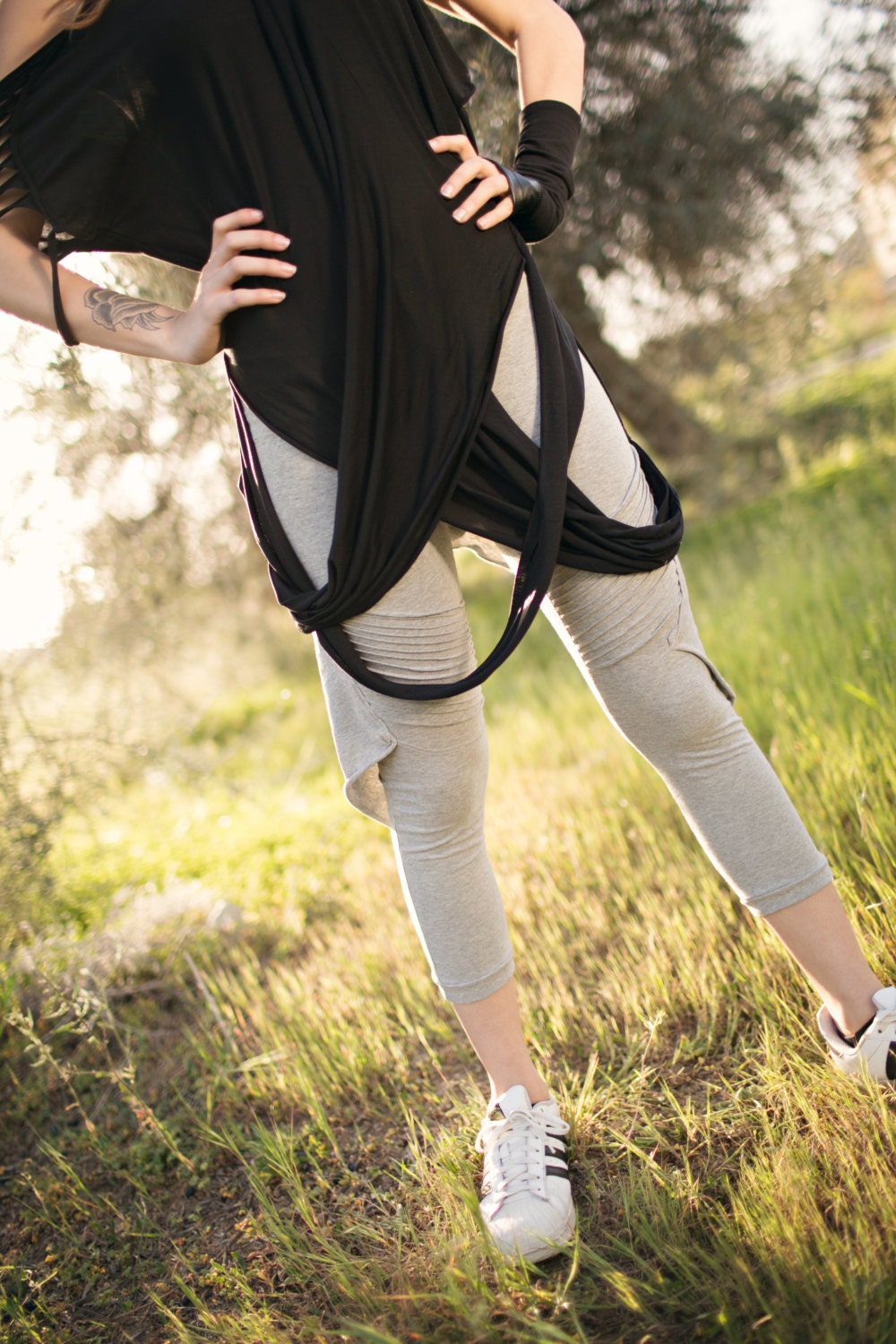 Slashed Sleeve Top