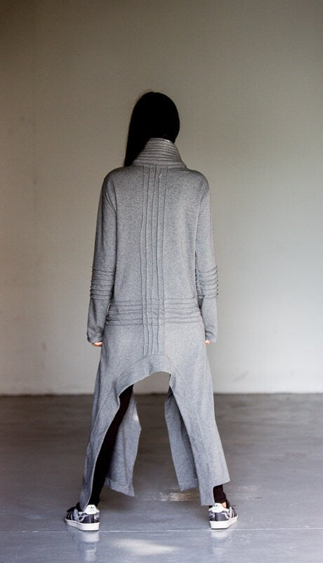 Loose Long Asymmetric Coat