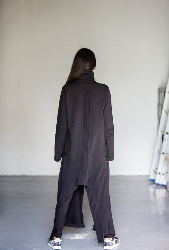 Loose Long Asymmetric Coat