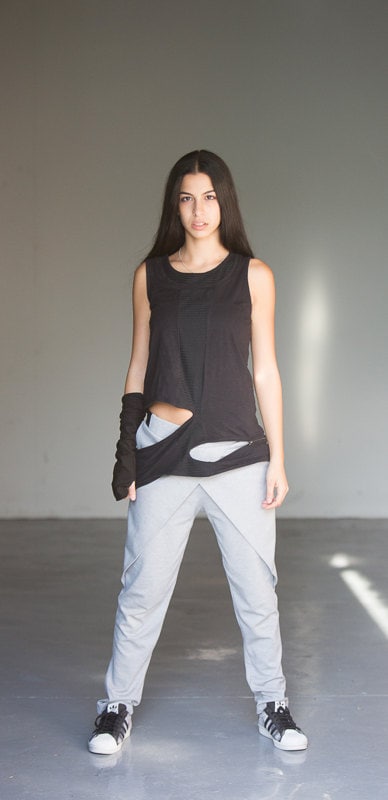 Edgy Pants With Skirt