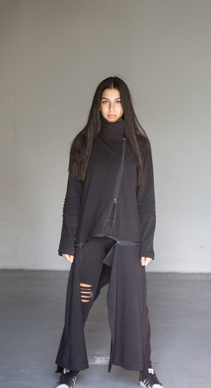 Loose Long Asymmetric Coat