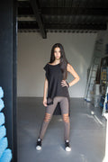 Longline Asymmetric Loose Sleeveless Top