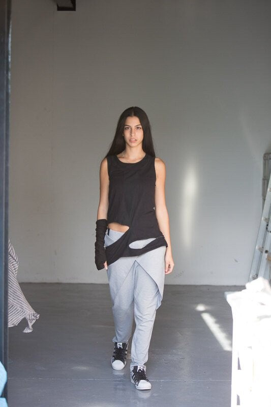 Edgy Pants With Skirt