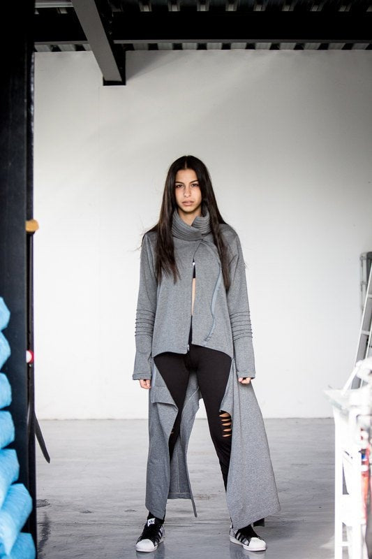 Loose Long Asymmetric Coat