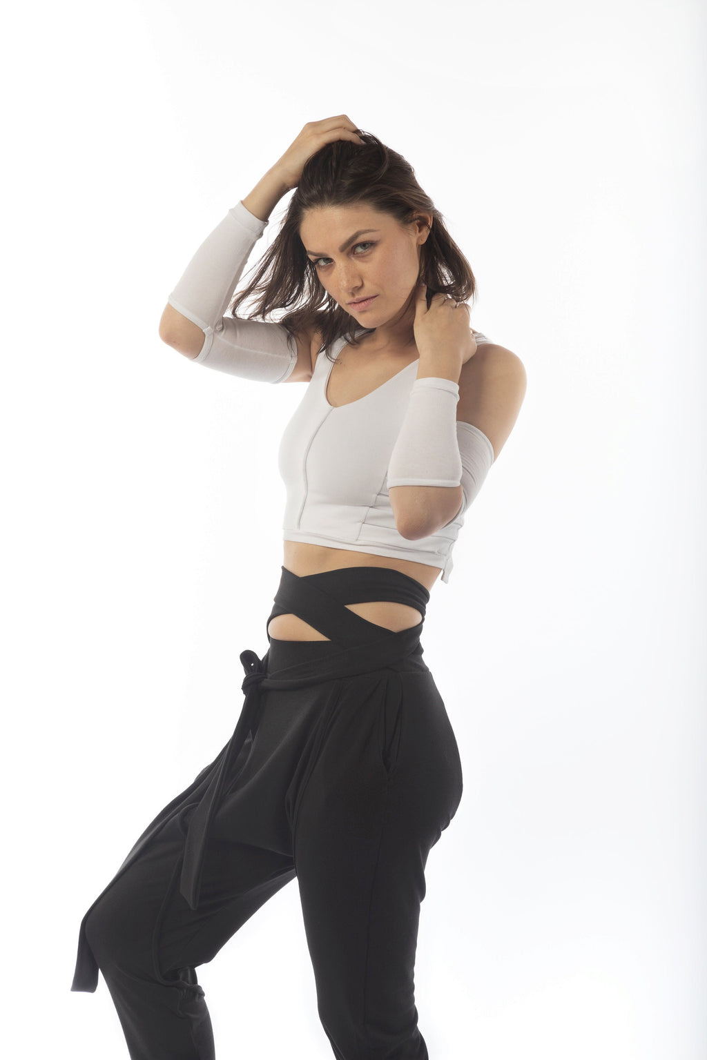 Cotton Drop Crotch Pants