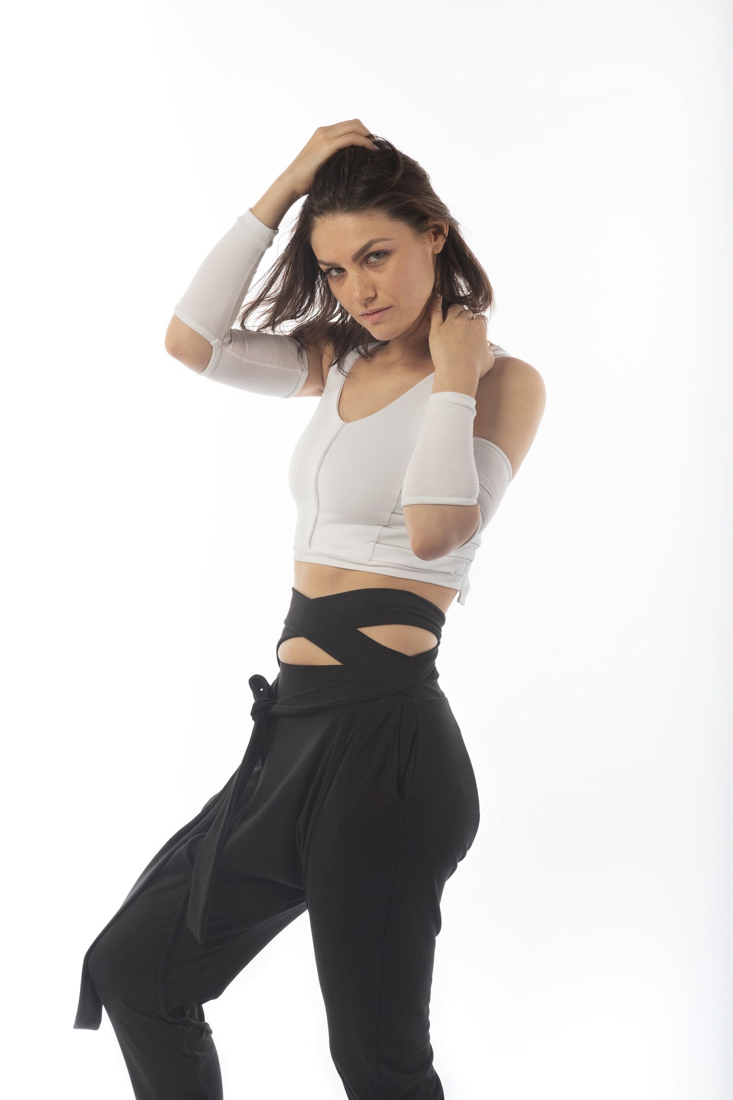 Cotton Drop Crotch Pants