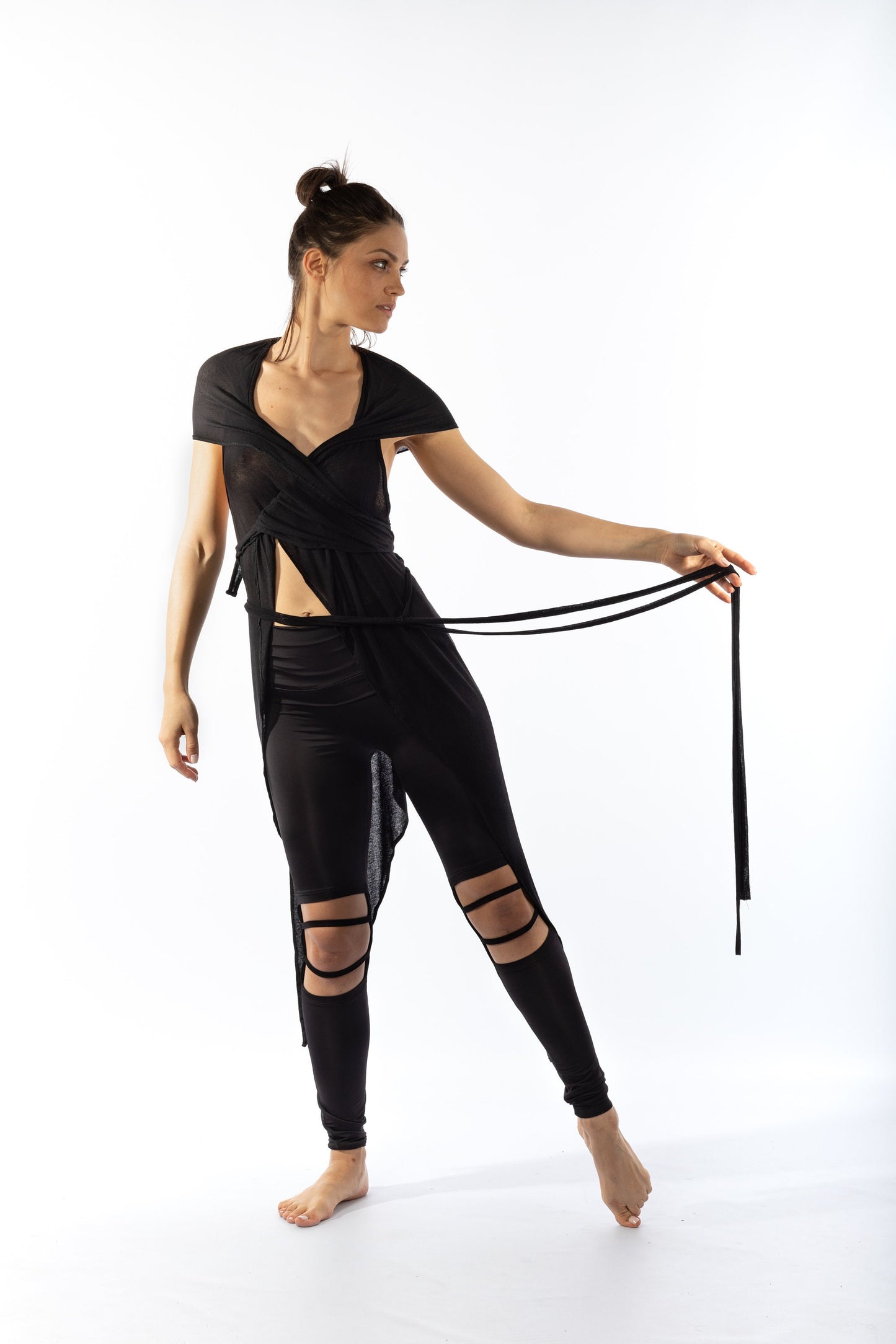 Wrap Around Asymmetrical Tops Women, Hooded