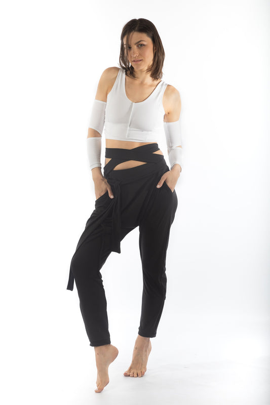 Cotton Drop Crotch Pants