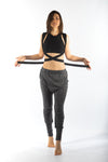 Urban Pleated Low Croch Elastic Pants