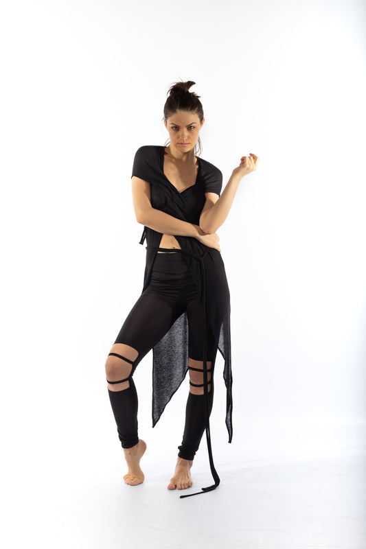 Wrap Around Asymmetrical Tops Women, Hooded